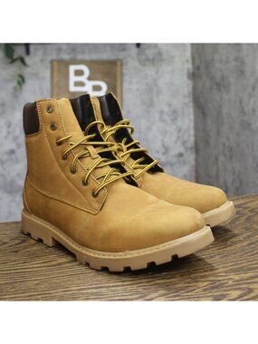 Goodfellow & Co Mens Tahoe Lug Sole Work Lace Boots 94636640 Brown 11.5